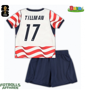 Förenta stater Malik Tillman #17 Hemmaställ Barn VM 2026 Kortärmad (+ Korta byxor)